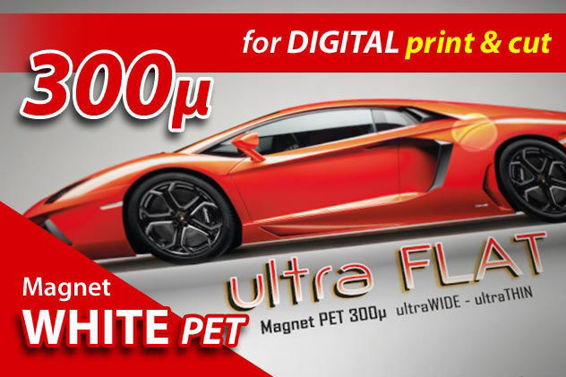 Slika za Guandong Magnetic Rolls - bijela magnetna PET „ultra flat” folija za digitalni tisak